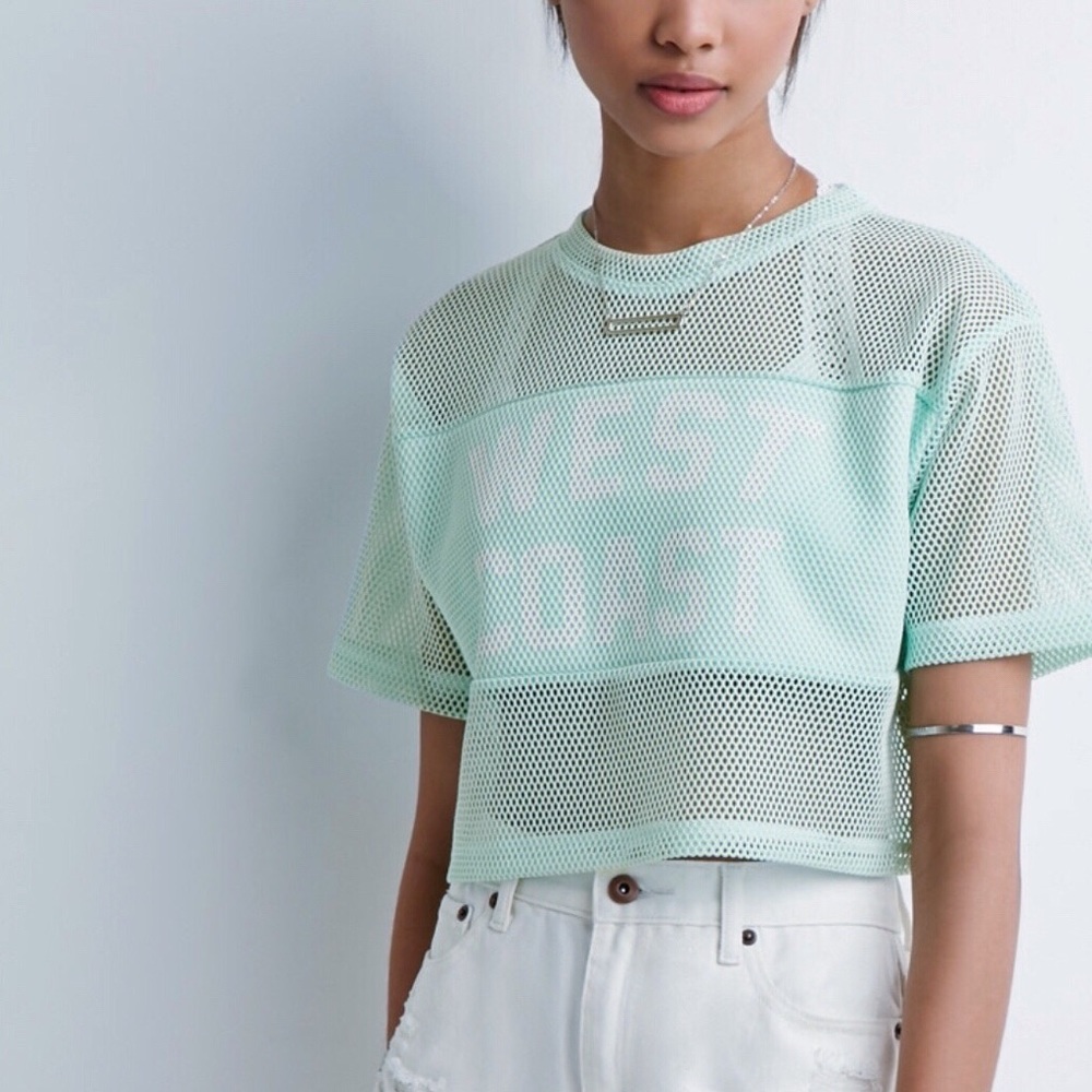 🔥Cropped west coast Jersey shirt